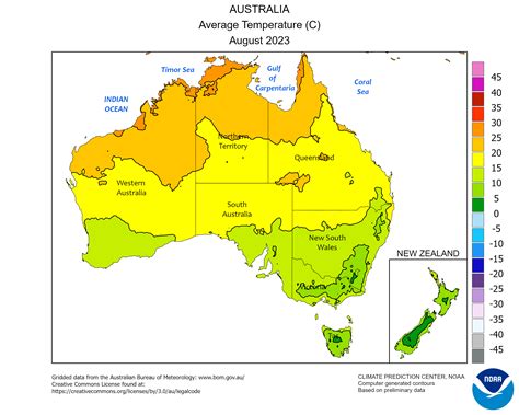 Temperature Map Of Australia