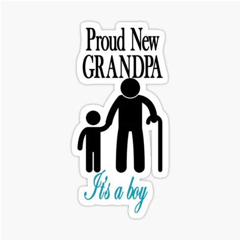Mens Retro Men Proud New Grandpa Its A Boy Gender Reveal T Shirt