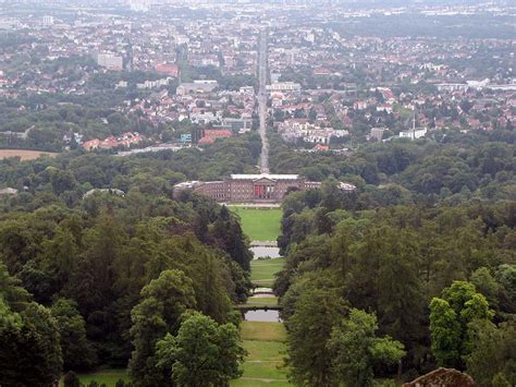 Kassel Herkules Luftaufnahme Schloss Wilhelmshöhe Die Löwenburg