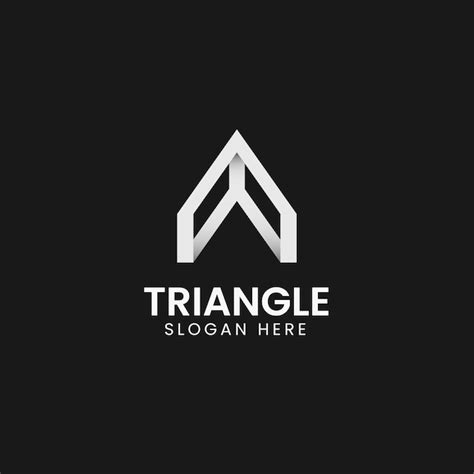 Premium Vector Minimalist Modern Clean Triangle Logo Design Template