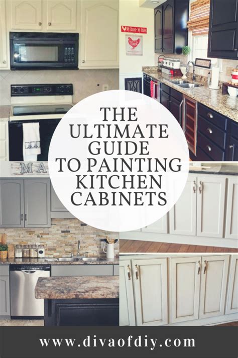 The Ultimate Guide To Painting Kitchen Cabinets Diva Of Diy