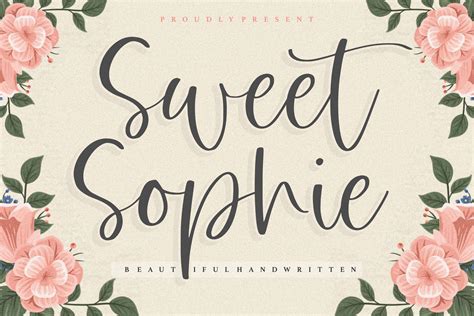 Sweet Sophie Beautiful Handwritten Font Free Fonts Script