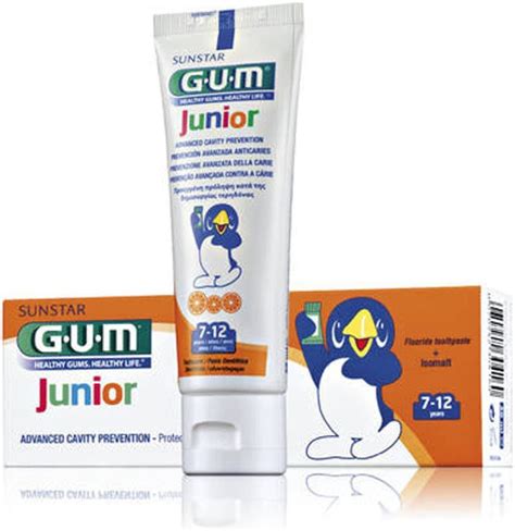 Gum Junior Dentifrice Fluoré 7 12 Ans 50ml Amazonfr HygiÃšne Et