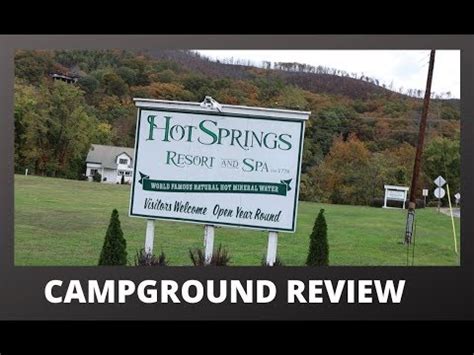 You may contact a campground for questions about CAMPGROUND REVIEW HOT SPRINGS NC! - YouTube