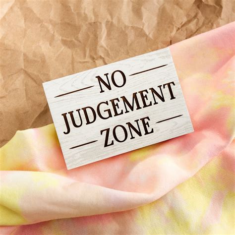 No Judgement Zone Desk Sign No Judgement Sign Desk Etsy
