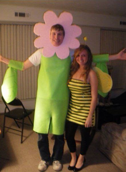 Couples Halloween Costume Flower And Bumble Bee Cute Couple Halloween