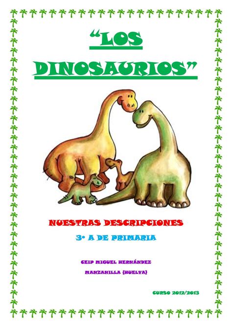 Calaméo Los Dinosaurios Nuestras Descripciones 3º A