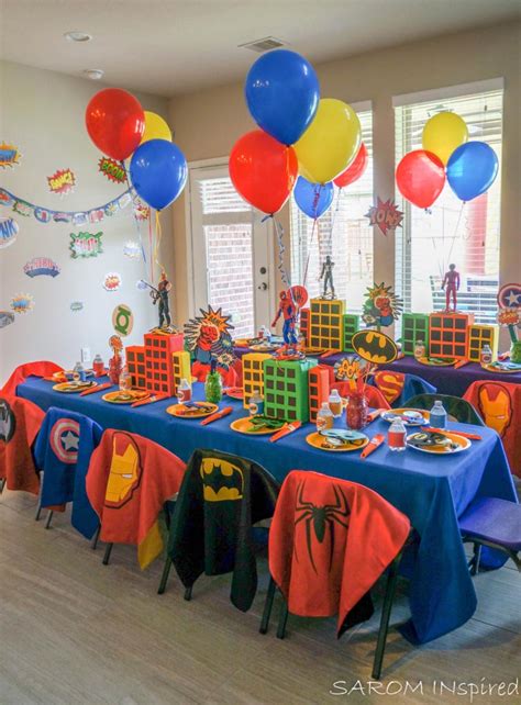 Super Heroes Birthday Party Ideas Party Birthday Superheroes Superhero