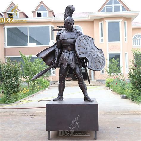 Life Size Custom Bronze Greek Warrior Statue Sculpture Bronze Spartan