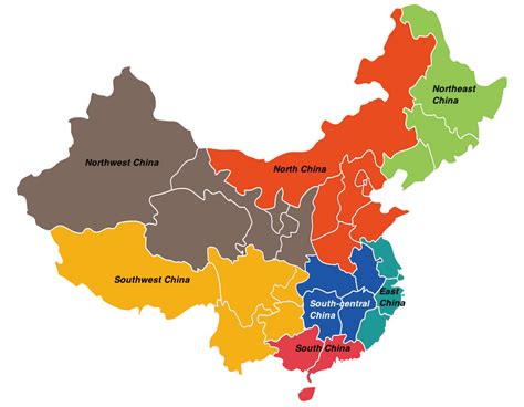 Regions Of China Map Hiking In Map