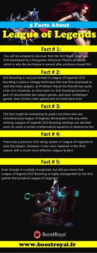5 Facts About League Of Legends