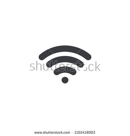 Apps, games, desktop apps, etc. WiFi icon. Vector signal indicator. Element for design ...