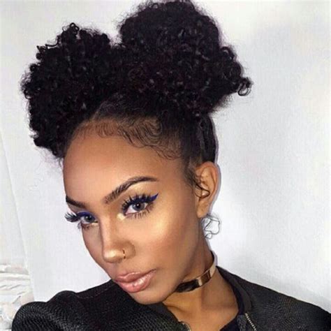 These given bun hairstyles are the best to carry if you are in a hurry for any event. African American Natural Hairstyles for Medium Length Hair