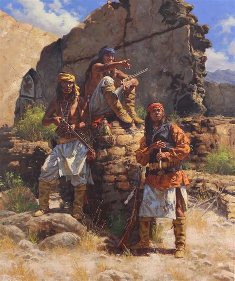 Oelze Don Scouts At The Old Mission The Briscoe Western Art Museum The Briscoe