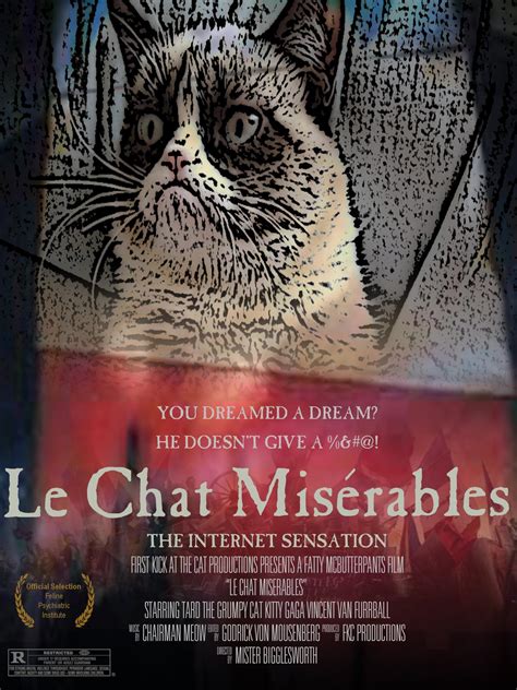 Le Chat Miserables Grumpy Cat Know Your Meme