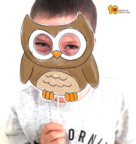 Owl Mask Template Printable