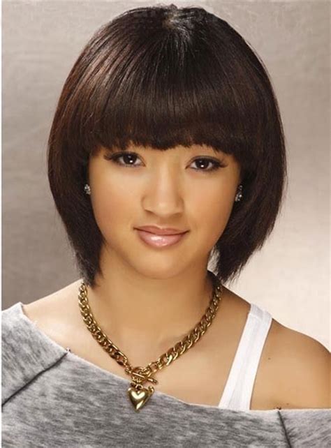 This type of hair has loads of natural volume due to the layered structure. Hair Styles with Bangs for Short Hair | Short Hairstyles ...