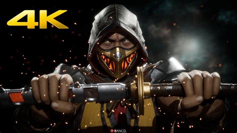 Mortal Kombat 11 Scorpion All Skins Intros And Victory Poses 4k 60fps Youtube