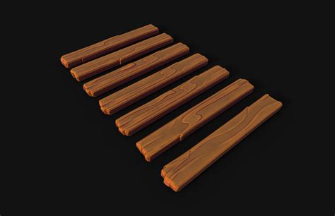 Artstation Stylized Wood Planks Resources