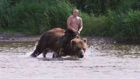 Is masha and the bear a putin stooge? Putin tames a bear