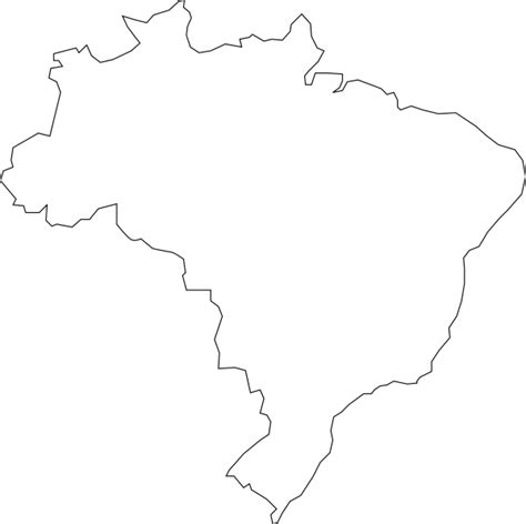 Brazil Outline Clip Art At Vector Clip Art Online Royalty