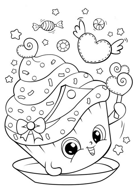 Free And Easy To Print Cute Coloring Pages กระดาษระบายสี สมุดระบายสี