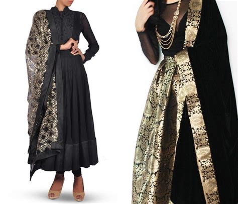 Exclusive black cotton salwar suit with orange dupatta. 11 Ideas to Rock Plain Suits with Heavy Dupatta • Keep Me ...