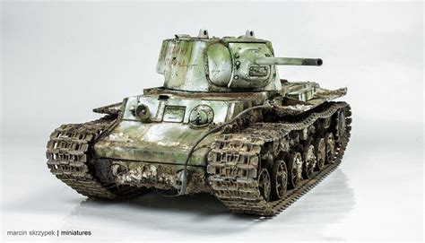 Kv 1 Model 1942 Heavy Cast Turret Tank 135 Scale Model Model Tanks