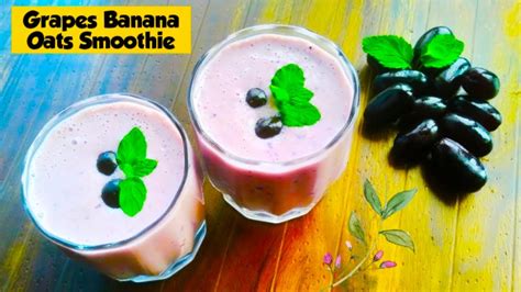 Mar 25, 2020 · protein fruit smoothie recipes can be made the night before and stored the fridge for the next day. Grapes Banana Oats Smoothie With Chia Seeds | Healthy Sugar Free Breakfast Smoothie for Weight ...