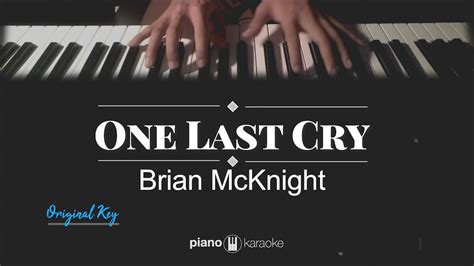 One Last Cry Brian Mcknight Karaoke Piano Cover Youtube