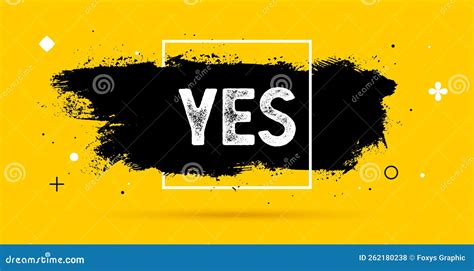 Yes Banner Speech Bubble Stock Vector Illustration Of Word 262180238
