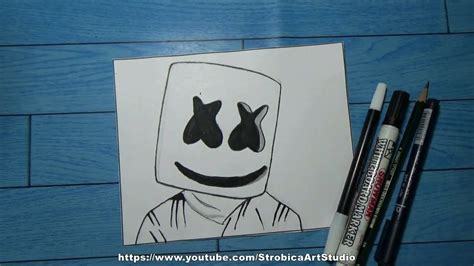 How to draw fortnite skins characters step by step easy and cute, a funny tutorial drawing to learn how to draw marshmello face. Trends For Face Marshmallow Dj Drawing Photos