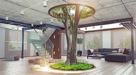 2 Interior Tree House Designs Biophilic Architecture Design