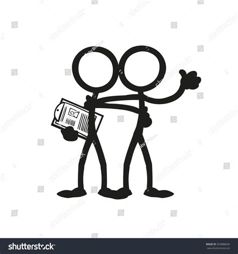 Stick Figure Working Together Team Stock Vector 329888630