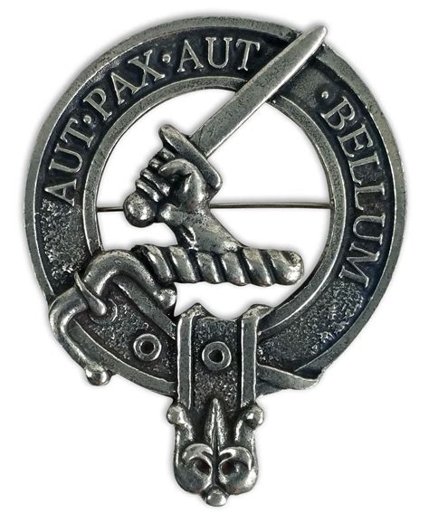 Douglas Clan Crest Interlace Kilt Buckle Scottish Badge Agrohortipb