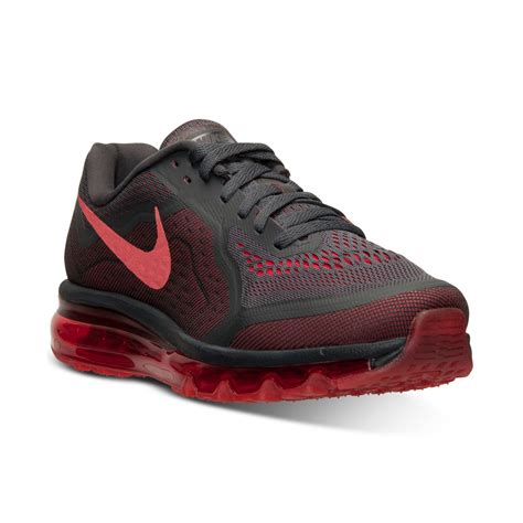 Nike Mens Air Max Running Sneakers From Finish Line In Red For Men Anthracite Black Universi