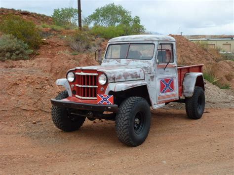 Classic Willys Jeep Pickup 4x4 Off Road Overland Rock Crawler Rat Rod