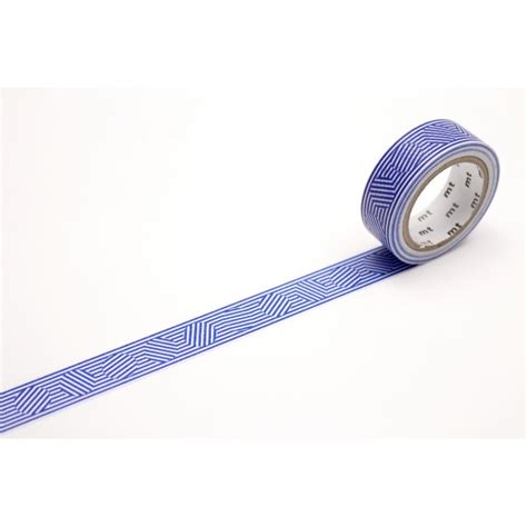 masking tape motif lignes et cercles bleu masking tape