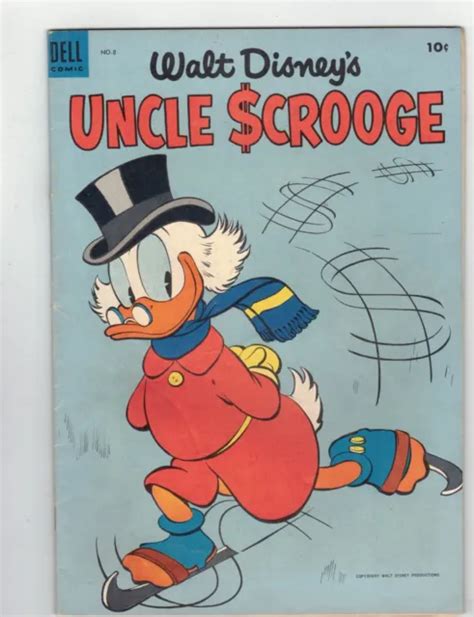 Walt Disneys Uncle Scrooge 8 Dell Comic 1955 Carl Barks Finevf 50