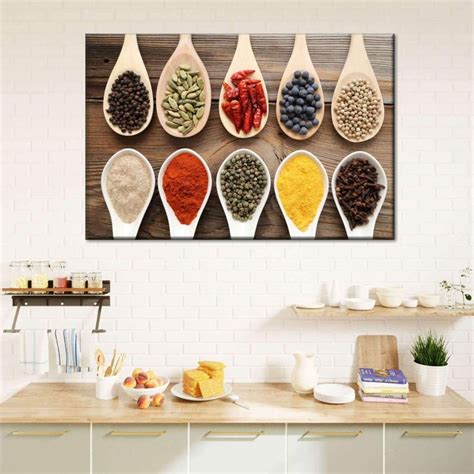 Spices Wall Art Photography Kitchen Wall Art Set Unique Kitchen