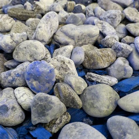 Random Ornamental Pebbles Blue Variant Stock Image Image Of Pebbles