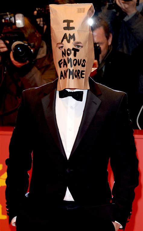 Shia Labeouf Walks Out Of Nymphomaniac Press Conference Poses With Bag Over His Head E News