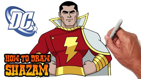 How To Draw Shazam Dc Comics Youtube