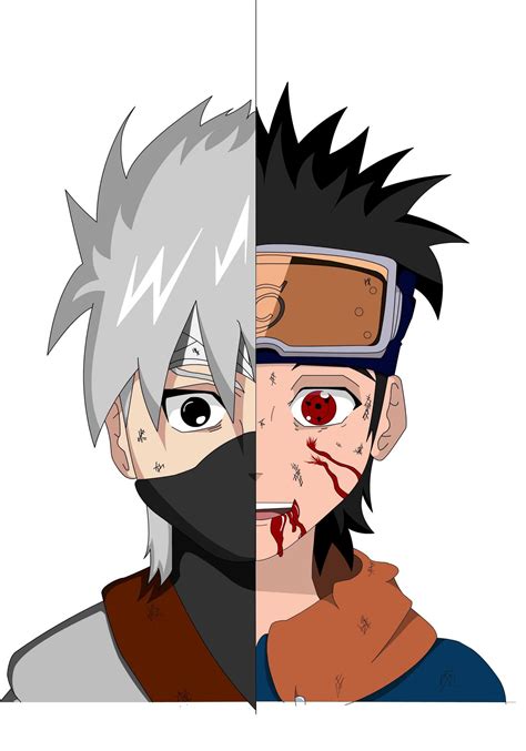 Naruto Kakashi And Obito Personajes De Naruto Shippuden Naruto Hot