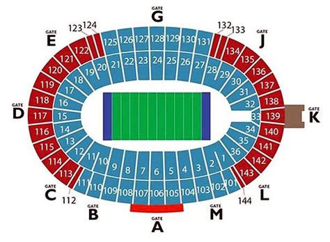Cotton Bowl Seating Cotton Bowl Seating Chartseat Map Details