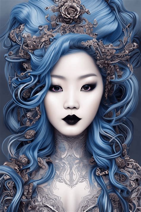 Gothic Hmong Woman Masterpiece Graphic Creative Fabrica
