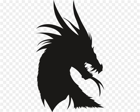 Cartoon Dragon Silhouette Clip Art Hen Png Download 993805 Free