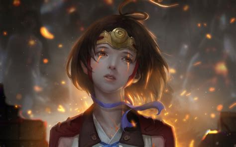 Epic Wallpaper Of Mumei From Anime Kabaneri Of The Iron Fortress