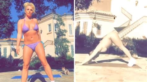 Britney Spears Shows Off Bikini Body In Sultry Yoga Video