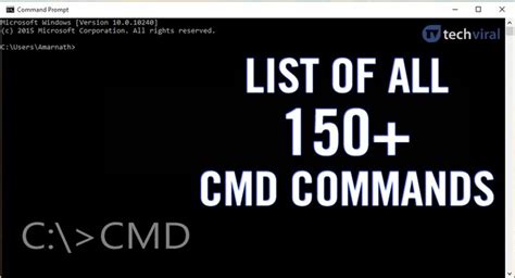 Here Is A List Of The Most Used Commands In The Cmd Window Or Prompt